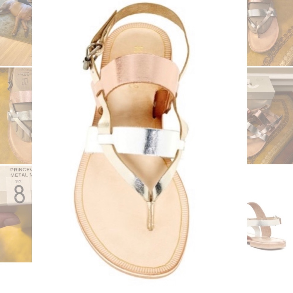 Matisse Princeville Gold Silver Sandals - Picture 5 of 9